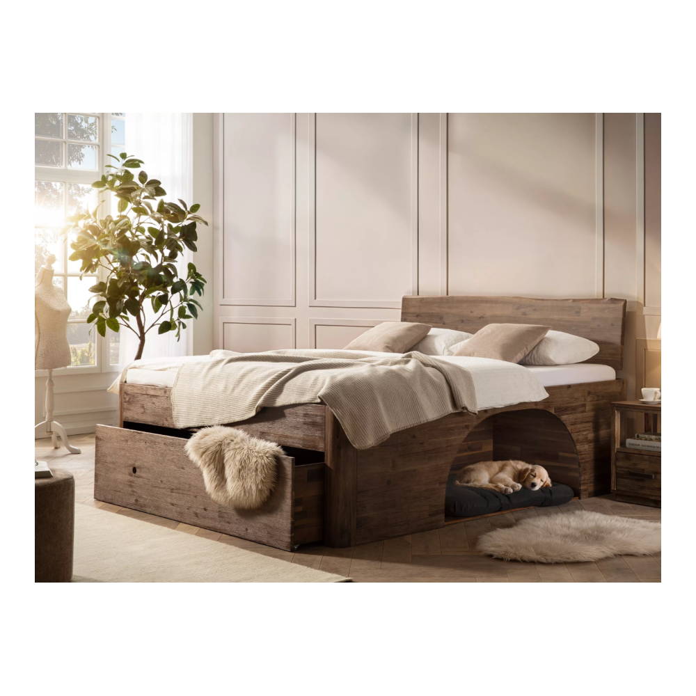 Dřevěná postel Companion 140x200 - akát  Postele MH2577W