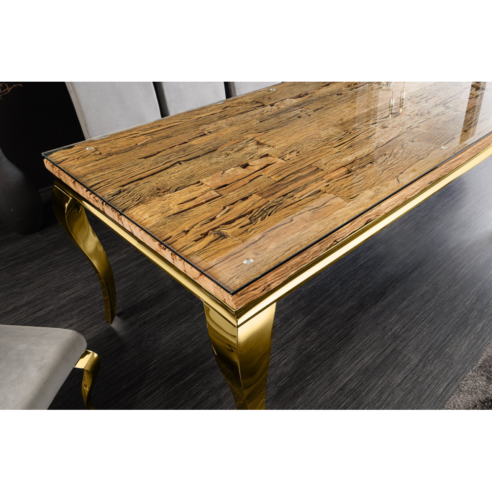 Stolová deska BARRACUDA 200x100x4cm teakové dřevo Modern Barock Kuchyň a jídelna 44375