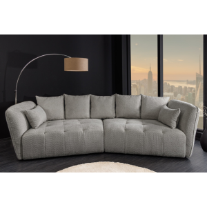 Pohovka ROYAL 295cm pružinové jádro - šedá  Pohovky 44542