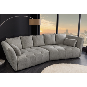 Pohovka ROYAL 295cm pružinové jádro - šedá  Pohovky 44542