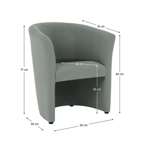 Klubové křeslo KOBE - zelené  Křesla MH070126790W