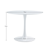 Jídelní stůl REVOLUT 110 CM - bílá matná  Místnosti MH00003979980W