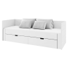 Rozkládací postel ANTON - bílá 90/180x200  Postele MH00003974400W