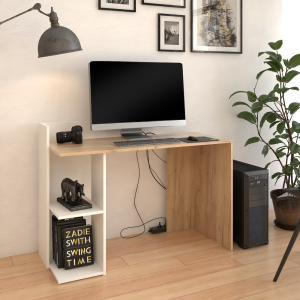 Pracovní stůl ANDRE - dub artisan/bílý  Pracovna MH395900W