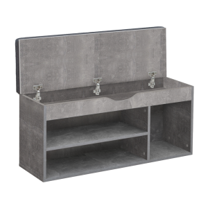 Botník s lavicí MUDDY - beton  Botníky MH395630W