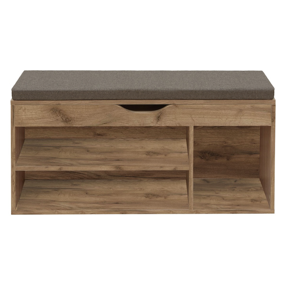 Botník s lavicí MUDDY - dub artisan  Místnosti MH395629W