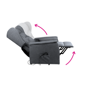 Relaxační polohovací křeslo DARA - světle šedá  Křesla MH394509W