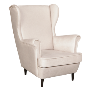 Křeslo ušák LEGACY - béžová/wenge  Křesla MH394124W