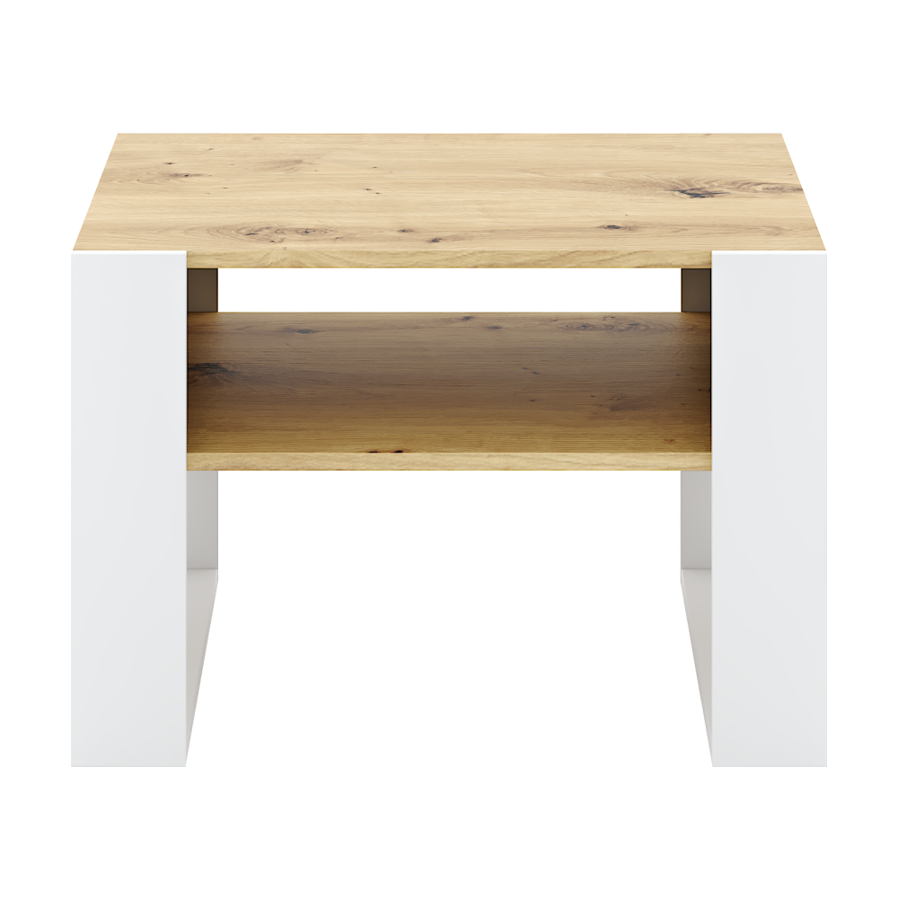 Konferenční stolek CARRY - bílá/dub  Místnosti MH393930W