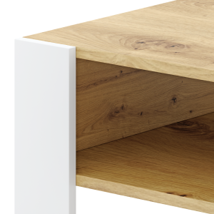 Konferenční stolek CARRY - bílá/dub  Místnosti MH393930W