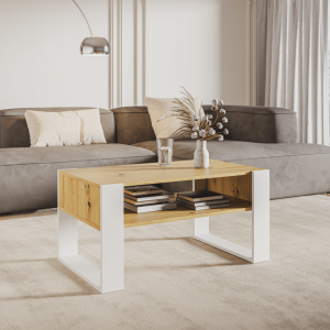 Konferenční stolek CARRY - dub/bílá  Místnosti MH393928W