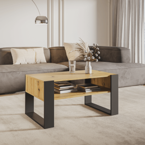 Konferenční stolek CARRY - dub/černá  Konferenční stolky MH393927W