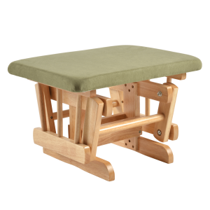 Houpací křeslo s podnoží ALBERT - přírodní/zelená  Křesla MH393543W