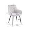 Designové křeslo NEA - světle šedá/černá  Kuchyň a jídelna MH393529W