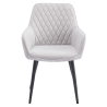 Designové křeslo NEA - světle šedá/černá  Kuchyň a jídelna MH393529W