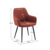 Designové křeslo NEA - hnědá/černá  Kuchyň a jídelna MH393527W