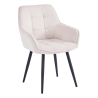 Designové křeslo MARK - béžová/černá  Židle MH393524W