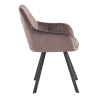 Designové křeslo PETON - šedohnědá/černá  Kuchyň a jídelna MH393522W