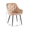 Designové křeslo VERA - světle hnědá  Nábytek MH393520W