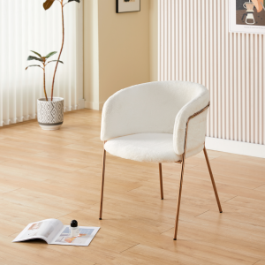 Designové jídelní křeslo ADI - bílá Ivory/rose gold  Kuchyň a jídelna MH393519W