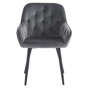 Designové křeslo VERA - šedý semiš  Místnosti MH393518W