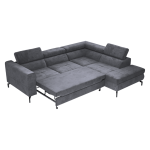 Rozkládací sedací souprava BALE - šedá, pravá  Sedací nábytek MH392090W