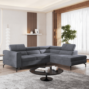 Rozkládací sedací souprava BALE - šedá, pravá  Sedací nábytek MH392090W