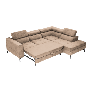 Rozkládací sedací souprava BALE - světle hnědá, pravá  Sedací nábytek MH392050W