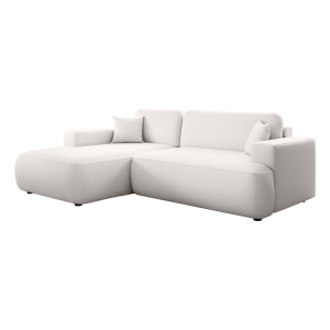 Rozkládací sedací souprava GARETT - bílá, levá,  Nábytek MH391410W