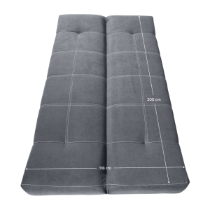 Rozkládací pohovka JANE - šedá  Místnosti MH389554W