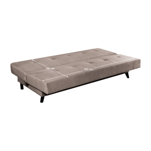 Rozkládací pohovka SIDET, šedohnědá Taupe  Místnosti MH389550W