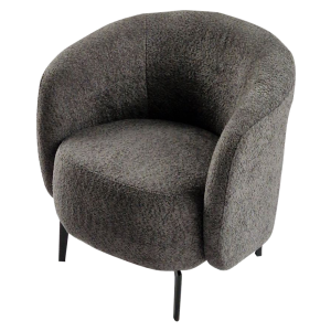 Křeslo PRESTO - šedohnědá Taupe/černá  Místnosti MH389330W