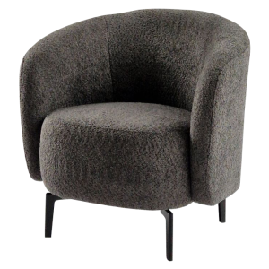 Křeslo PRESTO - šedohnědá Taupe/černá  Místnosti MH389330W