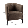 Designové křeslo CAPPI - hnědá/černá  Obývací pokoj MH389231W