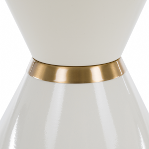 Konferenční stolky BUZZ, set 2 ks, bílý mramor/bílá/zlatá, ocel  Místnosti MH386970W