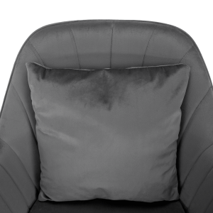 Kancelářské křeslo KILIAN, šedá Velvet látka/chrom  Místnosti MH382460W