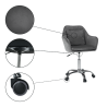Kancelářské křeslo KILIAN, šedá Velvet látka/chrom  Místnosti MH382460W