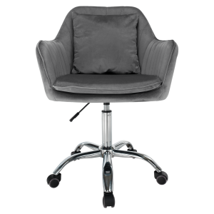 Kancelářské křeslo KILIAN, šedá Velvet látka/chrom  Místnosti MH382460W