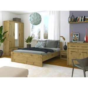 Postel Tyron, 140x200, dub přírodní  Místnosti MH374723W