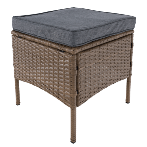 Zahradní ratanový set RANDA - přírodní/světle šedá  Zahradní a venkovní nábytek MH371812W