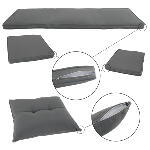 Zahradní ratanový set LENA - světle šedá  Zahradní a venkovní nábytek MH371811W