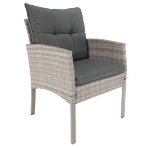 Zahradní ratanový set LENA - světle šedá  Zahradní a venkovní nábytek MH371811W