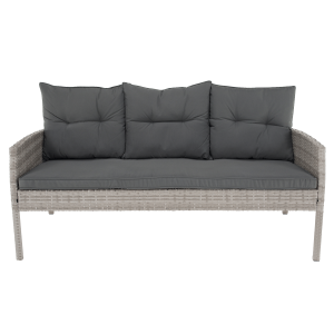 Zahradní ratanový set LENA - světle šedá  Zahradní a venkovní nábytek MH371811W