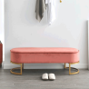 Designová lavice MIHRAN - růžová /zlatá  Místnosti MH366093W