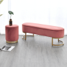 Designová lavice MIHRAN - růžová /zlatá  Místnosti MH366093W