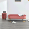 Designová lavice MIHRAN - růžová /zlatá  Místnosti MH366093W