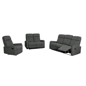 Sedací sestava 3+2+1 HASAN - tmavě šedá látka  Místnosti MH363150W