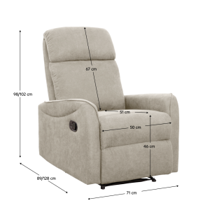 Sedací sestava 3+2+1 FATE - látka šedohnědá Taupe  Místnosti MH363148W