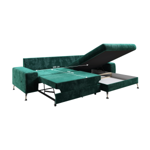 Rozkládací sedací souprava VANDA - smaragdová, pravá  Obývací pokoj MH362076W
