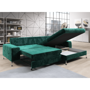 Rozkládací sedací souprava VANDA - smaragdová, pravá  Obývací pokoj MH362076W